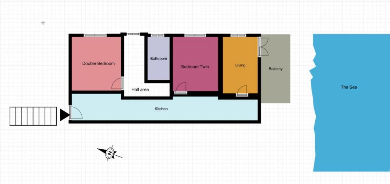 Kaminaki Beachfront Apartments Nisaki  Ngoại thất bức ảnh
